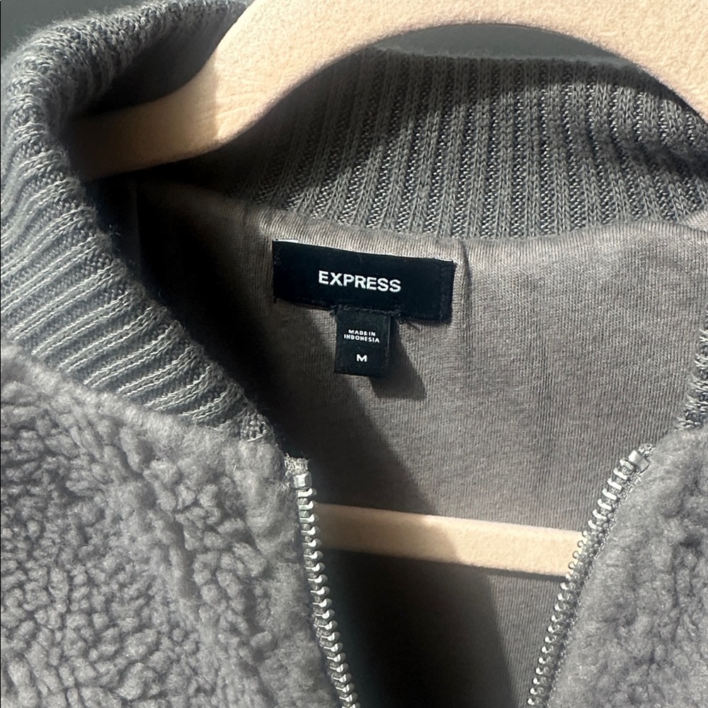 Express Sherpa jacket - never worn - Picture 3 of 9